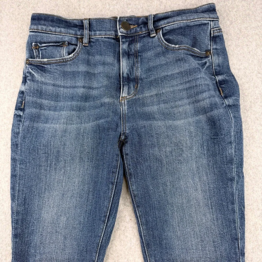 Loft Outlet Skinny Ankle Jeans Womens 4 Medium Wash Blue‎ Denim Mid Rise Stretch